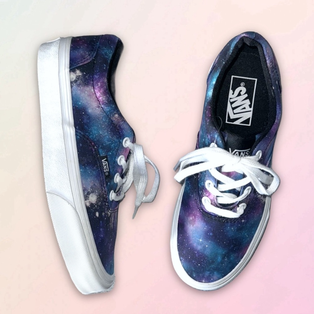 Vans, Galaxy Print, Lace-Up Low Tops